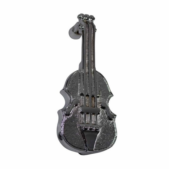Renovators Supply Brass Door Knockers for Front Door 6.5" Violin Style Chrome Plated Brass Door Knocker w/Screws