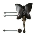 thumbnail image 1 of Renovators Supply Brass Door Knockers for Front Door 7" Flower Fairy Antique Brass Door Knocker w/Screws, 1 of 12