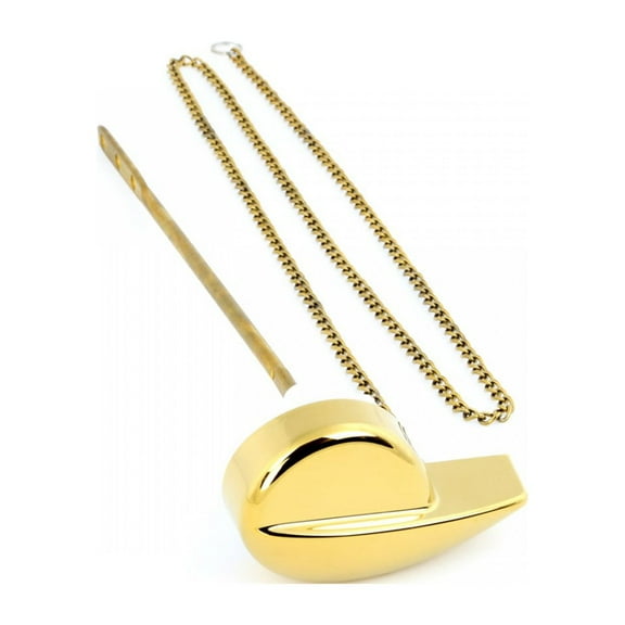 Renovators Supply Brass Flush Handle and Chain for Ceramic High Tank