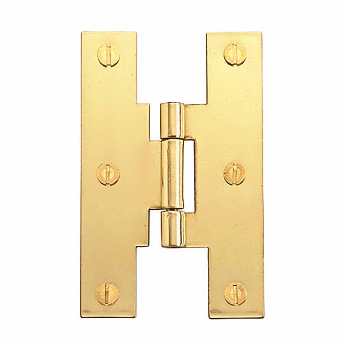 Solid Brass 3" H Cabinet Hinges with Hardware