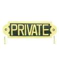thumbnail image 1 of Renovators Supply Brass Plaques Polished Private Sign Brass Plate 2 1/8 H x 7 W, 1 of 2