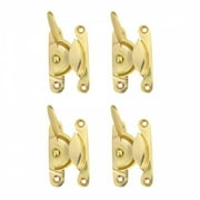 Renovators Supply Brass Window Sash Lock 2.5 in Lacquered Finish Heavy Duty Window Locks w/Screws