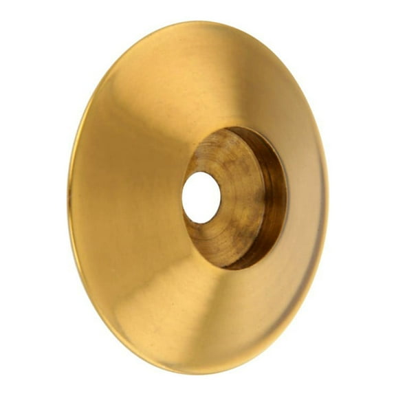 Renovators Supply Bright Brass Backplate Kitchen Cabinet Hardware Knobs Back Plate Fixing and Traditional Rosette Back plate w/RSF Coating