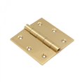 thumbnail image 1 of Renovators Supply Bright Brass Cabinet Door Square Hinge 3.5 in Kitchen Cabinet Hinge w/Removable Stainless Steel Pins and Hardware, 1 of 8