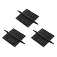 thumbnail image 1 of Renovators Supply Cabinet Hinge for Cabinet Door 7.5" Black Wrought Iron Butt Hinge Victorian Steeple Tip Rust Resistant Flush Mount Hinges w/Hardware, Pack of 3, 1 of 7