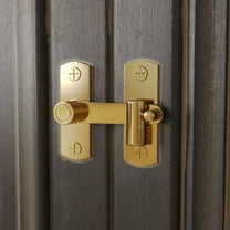 Renovators Supply Cabinet Locks 2.12" Brass Cabinet Door Latch w/Screws