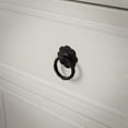 thumbnail image 1 of Renovators Supply Cabinet Pulls 3 5/8" Black Wrought Iron Ring Drawer Pulls w/Screws, 1 of 10
