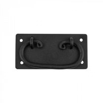 Renovators Supply Cabinet Pulls 4.4" Black Wrought Iron Drawer Bail Pulls w/Screws