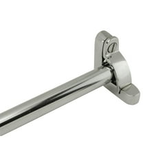 Renovators Supply Carpet Runner Rod Set for Staircases 39.6" L Polished Nickel Over Brass Rod Tubes w/Holder Bracket and Hardware to Secure Stair Carpet Runners