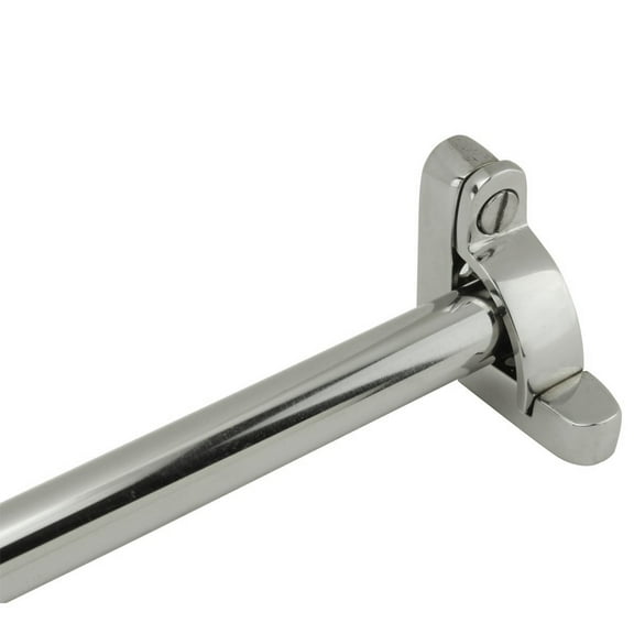 Renovators Supply Carpet Runner Rod Set for Staircases 39.6" L Polished Nickel Over Brass Rod Tubes w/Holder Bracket and Hardware to Secure Stair Carpet Runners