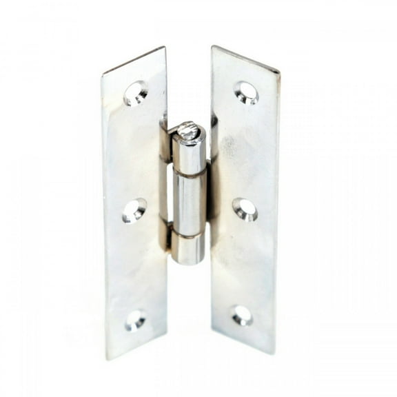 Renovators Supply Chrome H Cabinet Hinges 3.5" Solid Cast Brass Kitchen Cabinet Hinge with Hardware