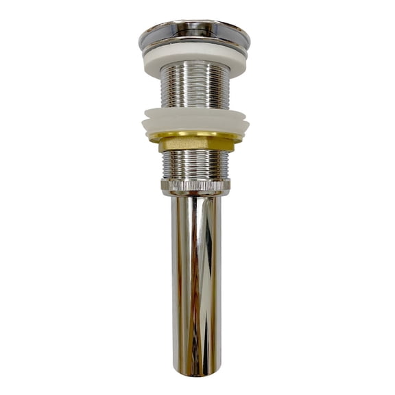 Renovators Supply Chrome Pop-up Sink Drain without Overflow for Vessel Sinks