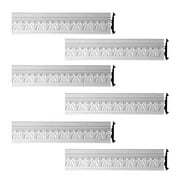 Renovators Supply Cornice White Urethane Etienne Ornate Design 6 Pcs 449.25" Length