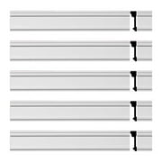Renovators Supply Crown moulding White Urethane Charlottes Design 5 Pcs 470" Length