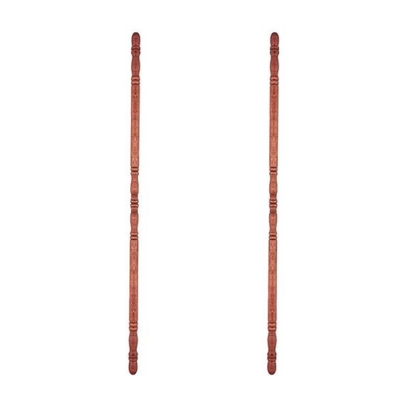 Renovators Supply Lauan Hardwood Edge and Corner Guards Unfinished 1" Dia. x 39.5" L Round Traditional Wall Corner Protectors Both Sides Turned Sanded Ready to Paint