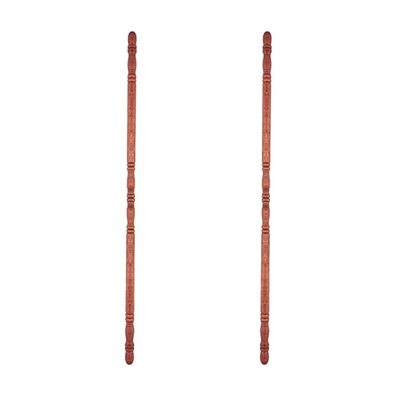 Renovators Supply Lauan Hardwood Edge and Corner Guards Unfinished 1" Dia. x 39.5" L Round Traditional Wall Corner Protectors Both Sides Turned Sanded Ready to Paint