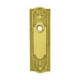 thumbnail image 1 of Renovators Supply Door Back Plate Brass 7 1/4" Escutcheon Cover Ornate Doorplate in Lacquered Brass Finish, 1 of 8