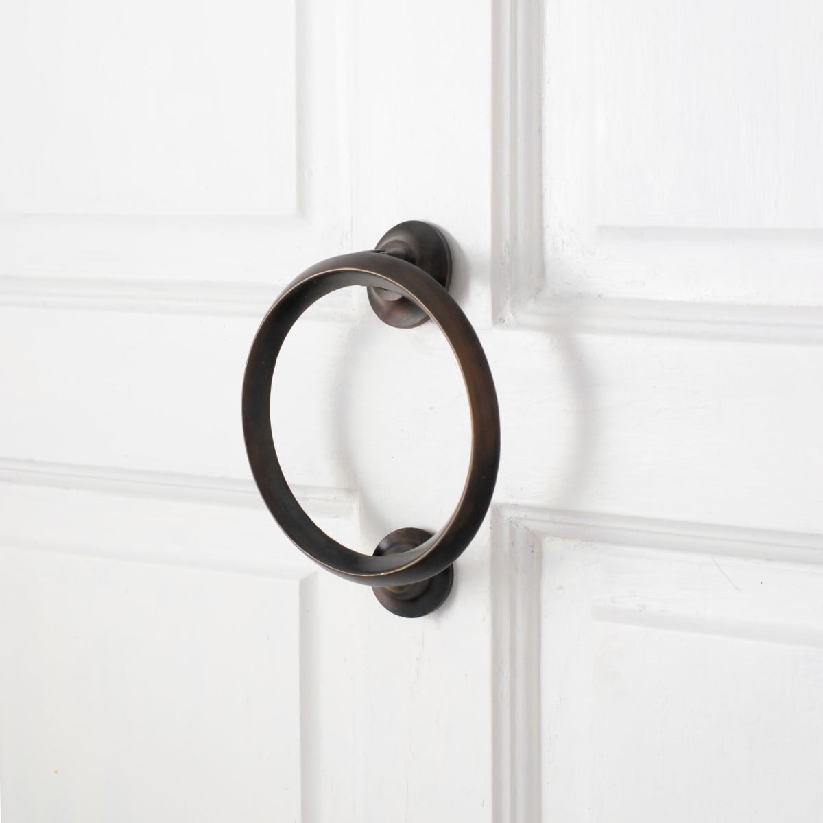 Oil Rubbed Bronze Round Beveled Brass Door Knocker