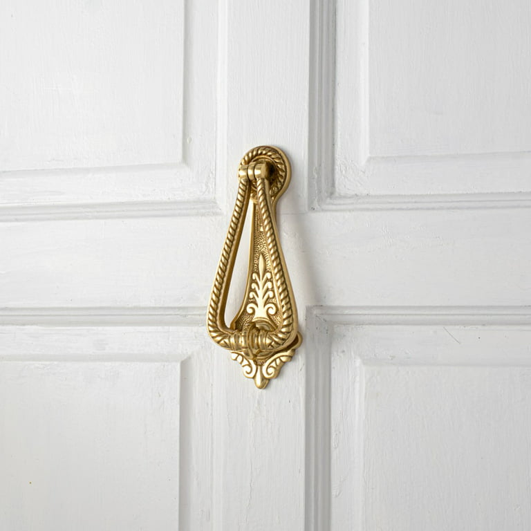 Renovators Supply Door Knockers for Front Door 6 3/4 Solid Brass