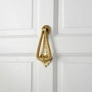 Renovators Supply Door Knockers for Front Door 6 3/4" Solid Brass Door Knocker w/Screws