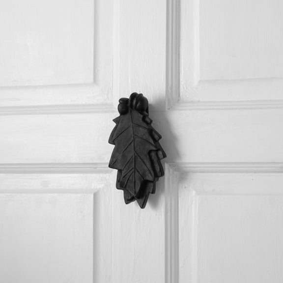 Renovators Supply Door Knockers for Front Door 6 in. Cast Iron Door Knocker with Mounting Hardware