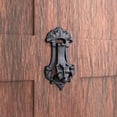 thumbnail image 1 of Renovators Supply Door Knockers for Front Door 7.5" Black Cast Iron Traditional Door Knocker w/Screws, 1 of 11