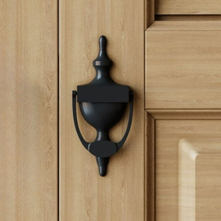 Renovators Supply Door Knockers for Front Door 8" Dark Oil Rubbed Finish Cast Brass Door Knocker w/Screws