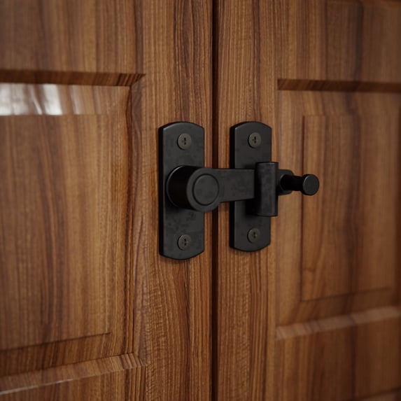 Renovators Supply Door Latch 2" Oil Rubbed Bronze Gate Latch / Barn Door Latch Lock w/Screws