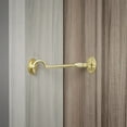 thumbnail image 1 of Renovators Supply Door Latch Lock 4" Brass Swivel Style Hook and Eye Latch for Door w/Screws, 1 of 12