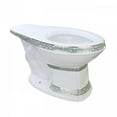 thumbnail image 1 of Renovators Supply Elongated Bathroom Toilet Bowl White Vitreous China bowl for High-Tank Toilets, 1 of 8