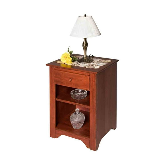 Renovators Supply End Tables Bedroom Cherry Stain Birch Shaker End Table Living Room