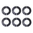 thumbnail image 1 of Renovators Supply Escutcheon Plate 3.25" OD Aluminum Escutcheon Lacquered Black Finish Radiator Flange Pack of 6, 1 of 8