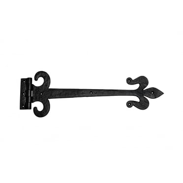 Give Your Garage Some Curb Appeal: 18" Black Decorative Hinges For Garage Doors (Set Of 4 With Hardware)