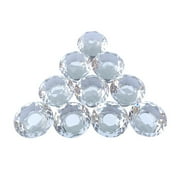 Renovators Supply Glass Kitchen Cabinet Knobs Diamond Pull Handles 1.18 x 1.18 x 1.18 In. Dresser Drawer Knobs 10 Pcs Per Pack Mushroom Kitchen Cabinet Furniture Knobs Pulls