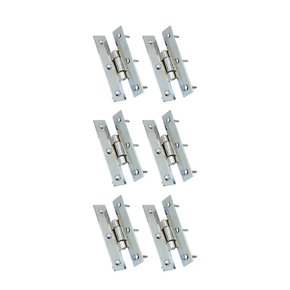 Renovators Supply H Cabinet Hinges 3.5" Chrome Finish Solid Cast Brass Kitchen Cabinet Hinge w/Hardware Pack of 6