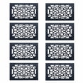 thumbnail image 1 of Renovators Supply Heat Register Floor Vent Grate Cast Aluminum 9.5" x 11 3/8" Pack of 8, 1 of 2