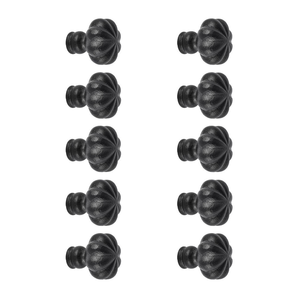 Renovators Supply Kitchen Cabinet Knobs 1.5" Iron Floral Drawer Knobs for Kitchen Cabinets and Drawers w/Screws Pack of 10