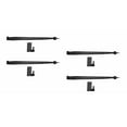 thumbnail image 1 of Renovators Supply Lift Off Pintle Strap Hinge 24.5 in Black Wrought Iron Reversible Pintle Strap Gate and Door Hinges w/Hardware Pack of 4, 1 of 8