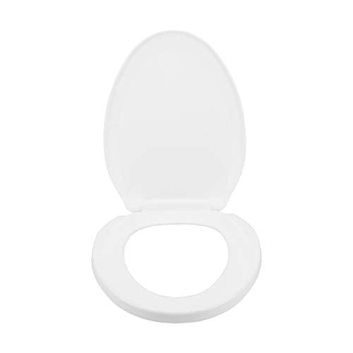 Renovators Supply Manufacturing Black Plastic Soft Close Toilet Seat Elongated Slow Close Toilet