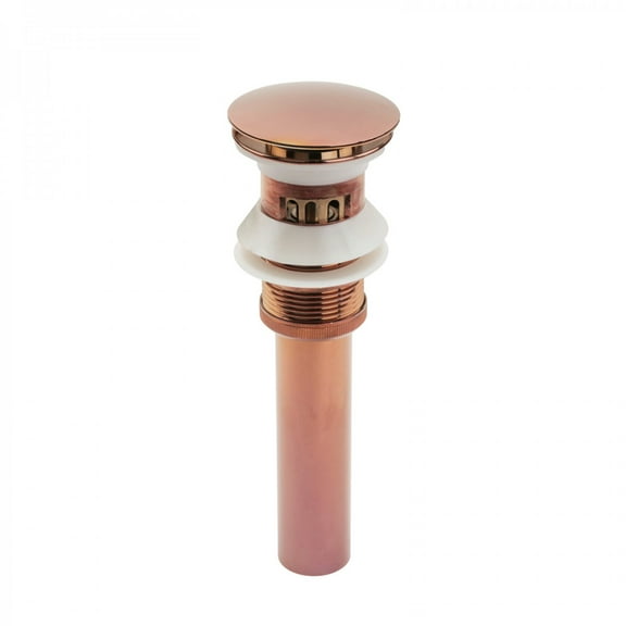 Renovators Supply Pop-up Sink Drain With Overflow Antique Copper