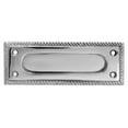 thumbnail image 1 of Renovators Supply Rectangular Brass Window Sash Lift 5" Chrome Georgian Rope Recessed Sash Lift for Windows w/Screws, 1 of 9