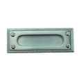 thumbnail image 1 of Renovators Supply Rectangular Brass Window Sash Lift 5" Satin Chrome Rope Sash Lift for Windows w/Screws, 1 of 8