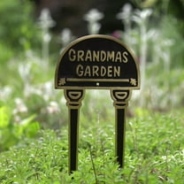 Renovators Supply Solid Brass Plate Garden Sign GRANDMAS GARDEN Plaques