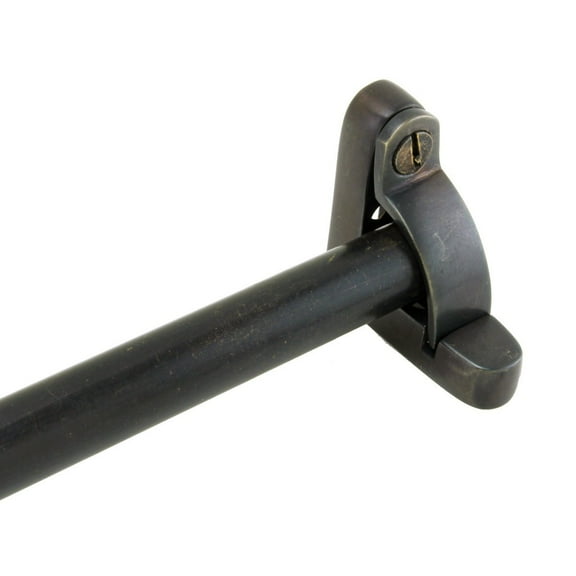 Renovators Supply Stair Carpet Rods 39.6 in. Cast Brass Oil Rubbed Bronze Carpet Runner Rods w/Holder Bracket Hardware