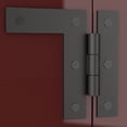 thumbnail image 1 of Renovators Supply Wrought Iron Cabinet Hinges - Black - Left and Right - Colonial Style - Rust Resistant Finish - Flush Mount, 1 of 7