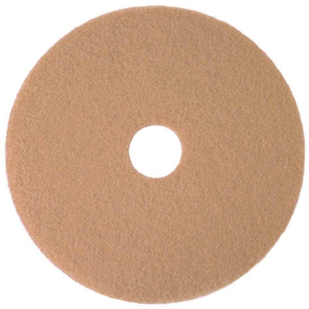 Renown REN02083 24 in. Tan Burnishing Floor Pad