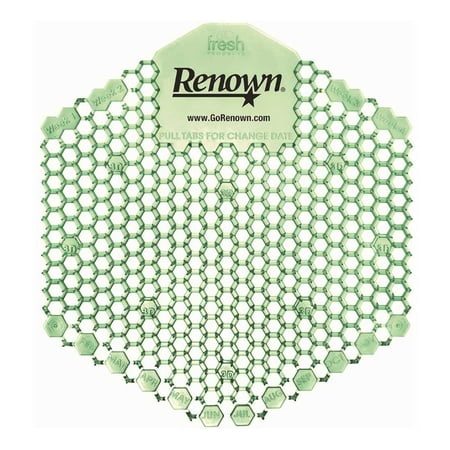 Renown REN03120 Cucumber Melon Wave 3D Urinal Screen Green - pack of 10