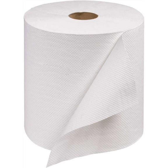 Renown REN06005-WB White Hardwound Paper Towels (800 ft. per Roll, ) - pack of 6