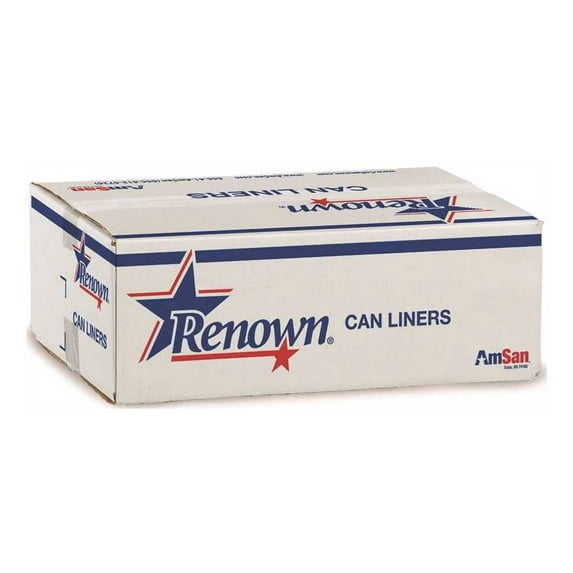 Renown REN21533RL 15 Gal. 0.70 mil 24 in. x 32 in. Black Can Liner BLK - pack of 500