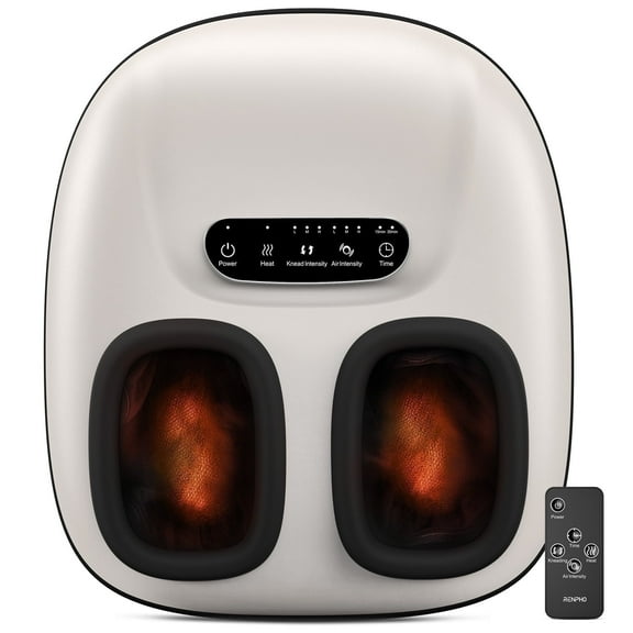 Renpho Shiatsu Foot Massager with Heat for Neuropathy Tired Foot Blood Circulation, FSA HSA Eligible,Black,Christmas Birthday Gifts for Mom Dad Men
